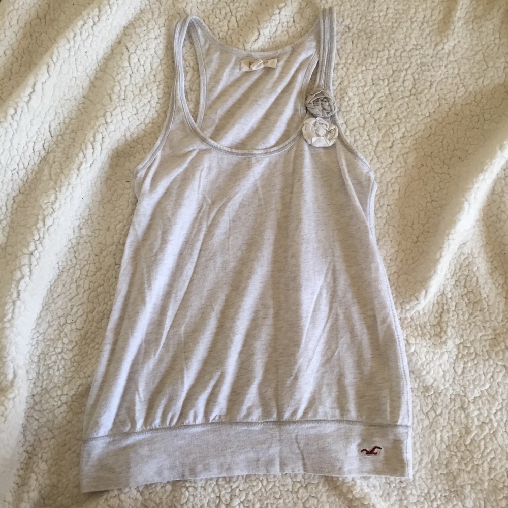 HollisterLightGreyTankTop